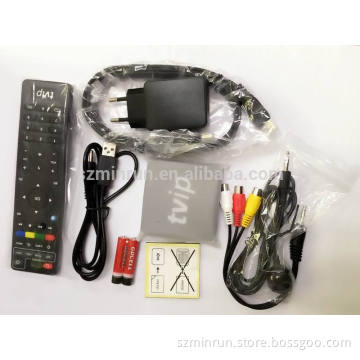 TVIP V.410 dual system android KK 4.4 linux Amlogic S-805 quad core 4GB flash OpenGL ES 2.0 support mini tvip better than mag250